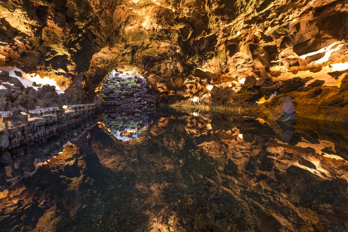 cave Jameos del Agua, Lanzarote, Canary Islands, Spain